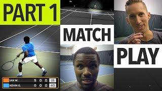 NTRP 5.0 vs 5.5 Tennis Match Play - PART 1 (Ian vs. Kevin)