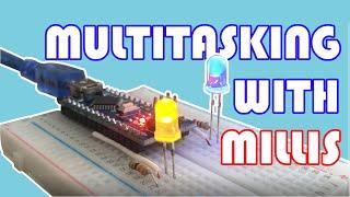 How to use millis() function to multitask in arduino code.