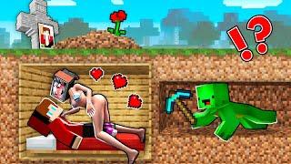 TV WOMAN SWIMSUIT and JJ BURIED ALIVE FELL in LOVE! Mikey TRYING save THEM from GRAVE in Minecraft
