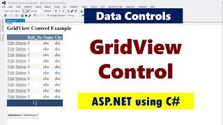 GridViewControl | ASP.NET using C# | retrieve data from database and show it into GridView Control