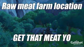 Raw meat farm location | Genshin Impact