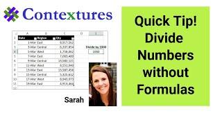 Divide Excel Numbers Without Formulas