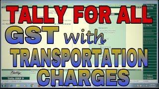 GST with TRANSPORTATION CHARGES under REVERSE CHARGE MECHANISM in TALLY.ERP9 |TRANSPORTATION EXPENSE