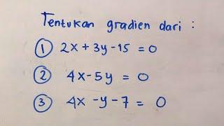 GRADIEN Persamaan Garis Lurus | Matematika SMP