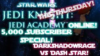 5,000+ sub special LIVE THIS THURSDAY! 2PM Central Time! DarkShadowRage VS Dash Star