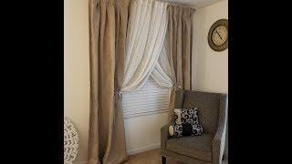 #Curtains #DIY CHEAPEST WAY TO HANG CURTAINS!