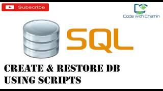 Restore SQL Server Database using SQL Script