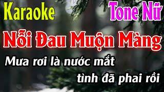 Nỗi Đau Muộn Màng Karaoke Tone Nữ ( C#m ) Karaoke Lâm Organ - Beat Mới