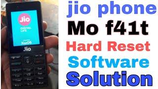 Jio phone f41t Hard reset Software problem solution