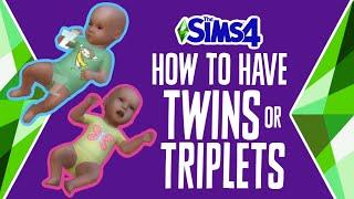 How to Have Twins or Triplets in The Sims 4 (WITHOUT MODS OR CHEATS) 