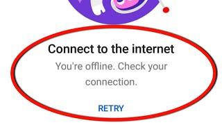 Connect To The Internet You're Offline Check Your Connection Youtube