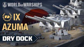 Dry Dock: Azuma — Japanese cruiser | World of Warships