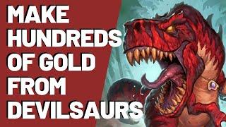 Best Gold Making Method in Classic WoW. How to Solo Farm Devilsaurs as a Rogue.