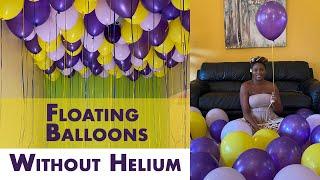 Balloon Decoration on Ceiling Without Helium VERY EASY | HOW TO | DIY