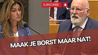 Yesilgöz geeft Timmermans LES! 'Maak je borst maar NAT!'