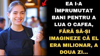 EA I-A ÎMPRUMUTAT BANI PENTRU A LUA O CAFEA, FĂRĂ SĂ-ȘI IMAGINEZE CĂ EL ERA MILIONAR, A DOUA ZI...