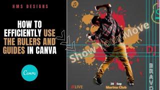 How to efficiently use the rulers and guides in Canva