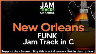 New Orleans Funk Blues Guitar Backing Track in C