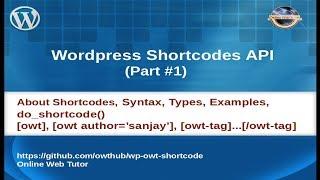 Complete Wordpress Shortcodes API Tutorial for beginners from scratch | Wordpress Shortcodes