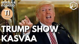 Trump-show kasvattaa kierroksia | Heikelä & Koskelo 23 minuuttia | 827