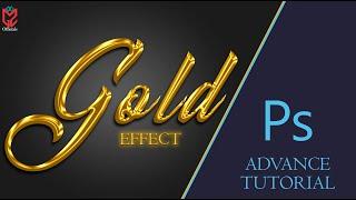 Gold Text Effect in Photoshop | in Urdu & Hindi