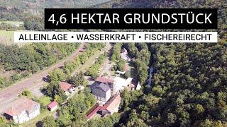 Großes Grundstück mit Wasserkraft in Alleinlage