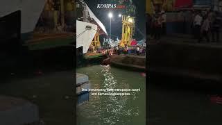 Detik-detik Penyelamatan Mobil Tercebur ke Laut di Pelabuhan Merak