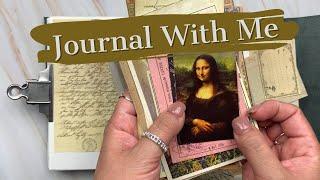 ASMR | Vintage Art Journal With Me | no talking (relaxing)