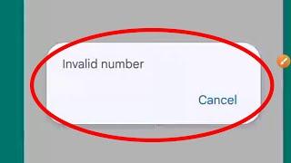 How To Fix Invalid number Problem Solve