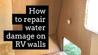 RV RENOVATION: Repairing water damage on RV walls