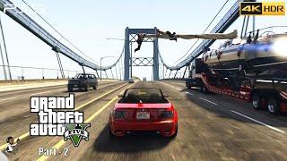 GTA 5 PS5 Gameplay Walkthrough Part 2 [4K HDR 60FPS ] | PS4 V12 Gamer