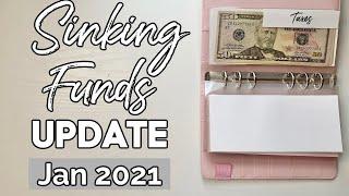 SINKING FUNDS UPDATE | January 2021 Budget | Cash Envelope System | Counting my Sinking Funds
