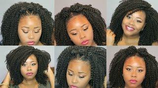 Protective style||Kinky Bohemian Crochet Wig||Glance Braid Model Model