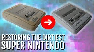 The Dirtiest Super Nintendo! And i refurbish and Customize it! | Fistbumpbros