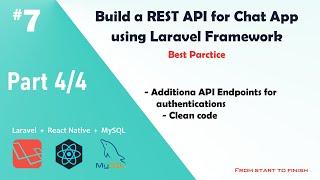 Laravel 9 Build a rest api authentication  - Build a chat app using React Native and Laravel