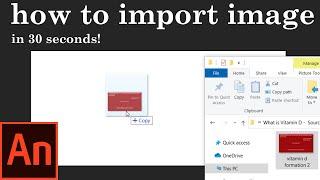 How to import image in adobe animate