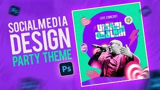 Trendy Poster Design : ADOBE PHOTOSHOP TUTORIAL in Hindi