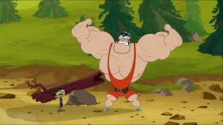 Muscle Cartoon Clip - Camp Lakebottom