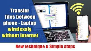 Transfer file dari ponsel ke laptop secara nirkabel tanpa internet