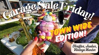 Town Wide Garage Sales! Shop Along For Vintage Home Decor & Collectables & HAUL!