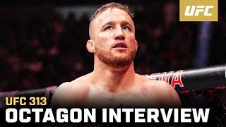 Justin Gaethje Octagon Interview | UFC 313