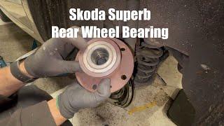 Skoda Superb Rear Wheel Bearing And Brake Backplate Replacement How To DIY