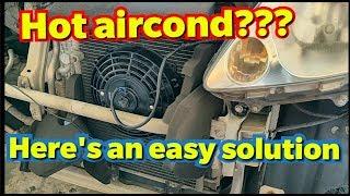 HOW TO MAKE YOUR CAR AIRCON COLDER | How to install radiator fan