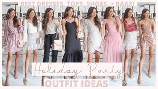 Holiday Party Outfit Ideas 2021 | Christmas + New Year's Outfits | + Looks for Less!