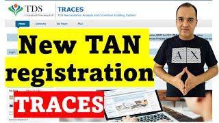 Traces Website registration as Deductor for first time| TDS Login|  New Registration with TAN