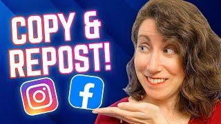 How to Repost on Your Facebook & Instagram Business Pages!