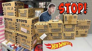 I Got Caught Opening Tons Of Hot Wheels Cases!