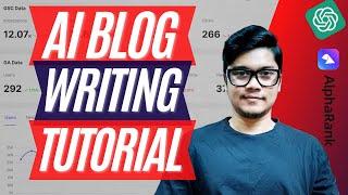 AI Blog Writing With Chat GPT & AlphaRank | Write SEO Content With AI  + Get Prompts