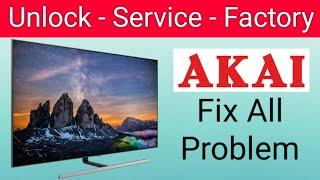 Keys Unlock On AKAI TV / Akai Lcd Tv Factory Settings and Open Service Menu