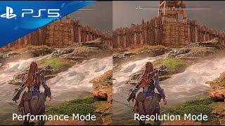 Horizon Forbidden West (PS5) Performance Mode vs Resolution Mode